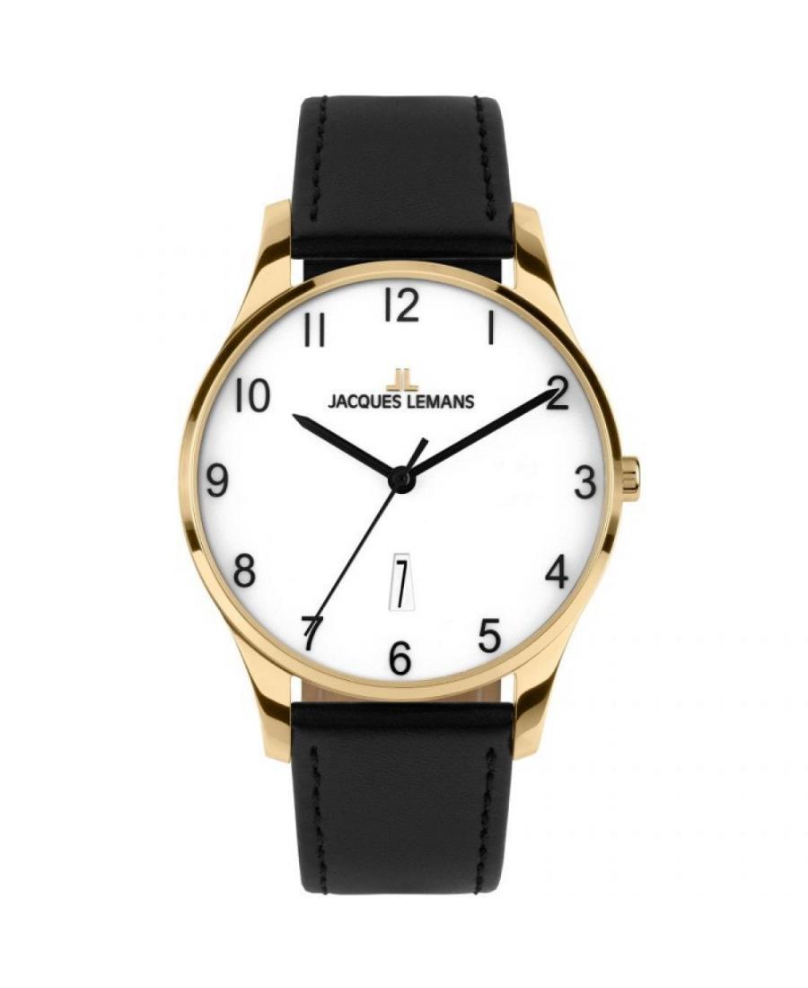 Mężczyźni klasyczny kwarcowy Zegarek Jacques Lemans 1-2124H Biały Wybierz