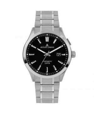Men Classic Automatic Watch Jacques Lemans 1-2130E Black Dial
