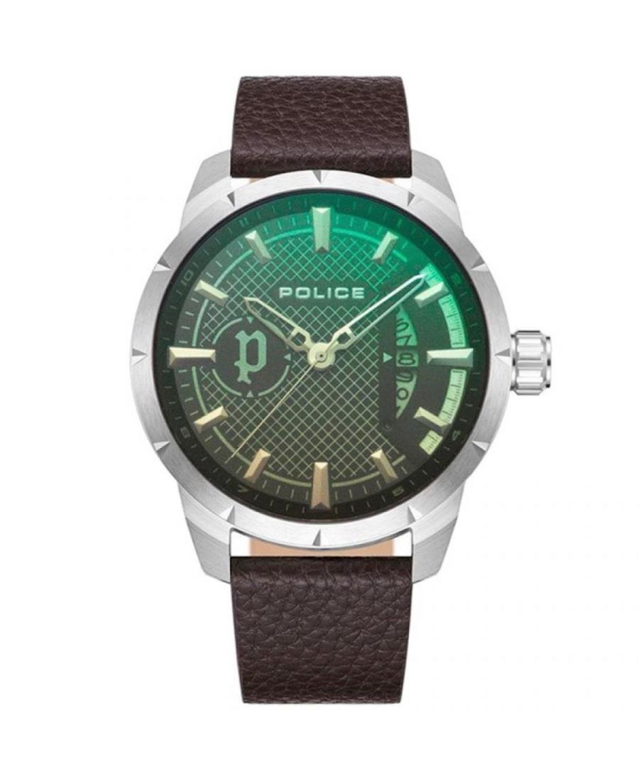 Mężczyźni Moda kwarcowy analogowe Zegarek POLICE PEWJB2226902 Zielony Dial 39mm