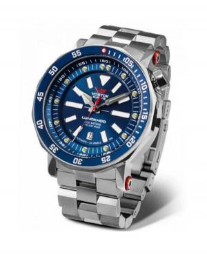 Men Sports Functional Automatic Watch Vostok Europe NH35A-620A634BR Blue Dial