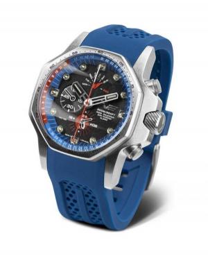 Mężczyźni Diver Luxury kwarcowy analogowe Zegarek Chronograf VOSTOK EUROPE YM86-640A696 Czarny Dial 48mm