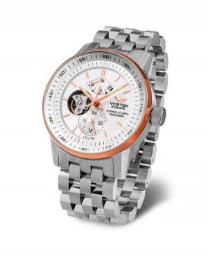 Мужские Automatic Аналоговый Часы VOSTOK EUROPE YN84-565E550BR Серебряного цвета Dial 45mm