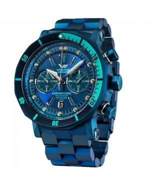Mężczyźni sportowy Diver Luxury kwarcowy analogowe Zegarek VOSTOK EUROPE 6S21-620E278BR Niebieska Dial 48mm