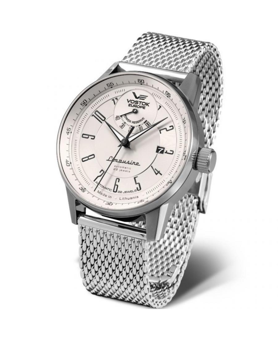Mężczyźni Moda klasyczny automatyczny analogowe Zegarek VOSTOK EUROPE YN85-560A684BR Piasek Dial 43mm