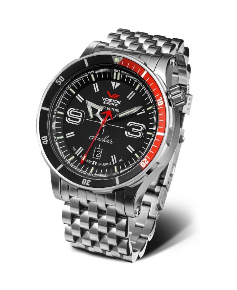 Mężczyźni Moda sportowy Diver Luxury automatyczny analogowe Zegarek VOSTOK EUROPE NH35A-510A587BR Czarny Dial 48.5mm