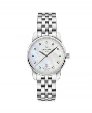 Women Classic Luxury Swiss Automatic Analog Watch CERTINA C001.007.11.116.00 Mother of Pearl Dial 29mm