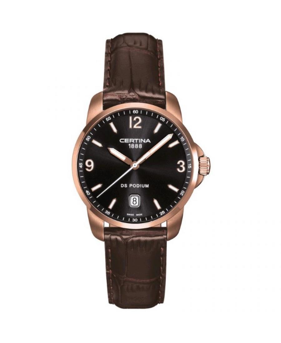 Men Swiss Classic Quartz Watch Certina C001.410.36.057.00 Black Dial