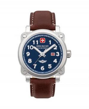 Mężczyźni klasyczny sportowy Szwajcar kwarcowy analogowe Zegarek SWISS MILITARY HANOWA SMWGB2101301 Niebieska Dial 43mm