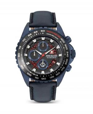 Men Classic Sports Swiss Quartz Analog Watch Chronograph SWISS MILITARY HANOWA SMWGC2102291 Blue Dial 44mm