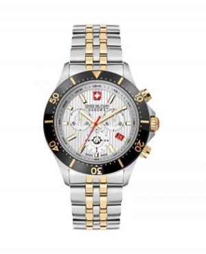 Men Classic Swiss Quartz Analog Watch Chronograph SWISS MILITARY HANOWA SMWGI2100760 Silver Dial 43mm