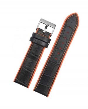 Watch Strap Diloy 420.56.22 Silicone Orange 24 mm