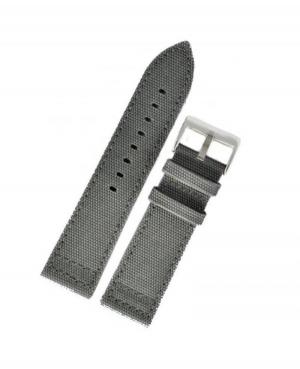 Watch Strap Diloy 416.07.20 Textile Gray 20 mm