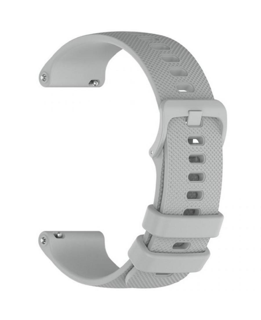 Watch Strap Diloy SBR42.07.22 Silicone Gray 22 mm