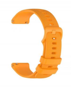 Watch Strap Diloy SBR42.12.22 Silicone Silikon Pomarańczowy 22 mm