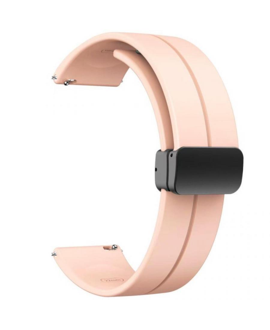 Watch Strap Diloy SBR45.13.22 Silicone Pink 22 mm