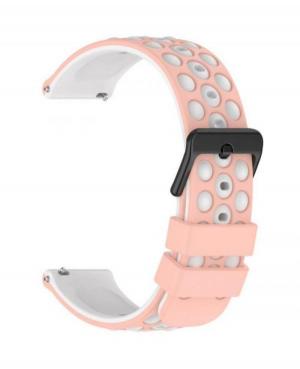 Watch Strap Diloy SBR43.13.22 Silicone Pink 22 mm