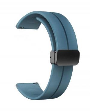 Watch Strap Diloy SBR45.16.20 Silicone Blue 20 mm