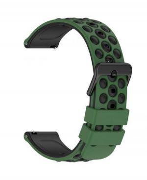 Watch Strap Diloy SBR43.27.20 Silicone Green 20 mm