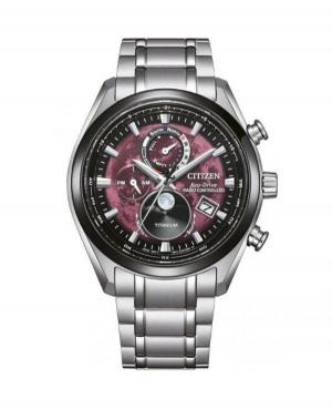 Men Classic Japan Eco-Drive Analog Watch CITIZEN BY1018-80X Burgundy Dial 43mm