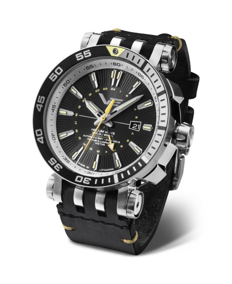 Mężczyźni sportowy Diver Luxury automatyczny analogowe Zegarek VOSTOK EUROPE NH34A-575A718 Czarny Dial 48mm