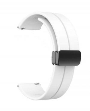 Watch Strap Diloy SBR45.22.22 Silicone White 22 mm