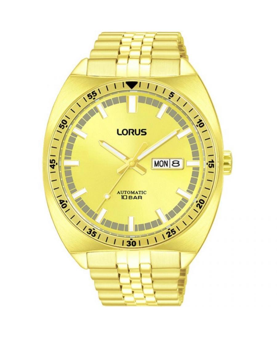 Men Japan Classic Automatic Watch Lorus RL450BX-9 Yellow Dial
