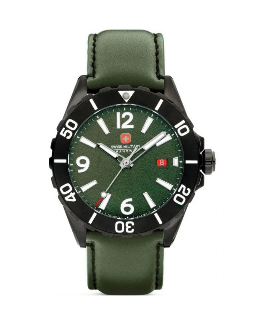 Мужские Классические Спортивные Кварцевый Часы Swiss Military Hanowa SMWGB0000251 Зелёный Циферблат