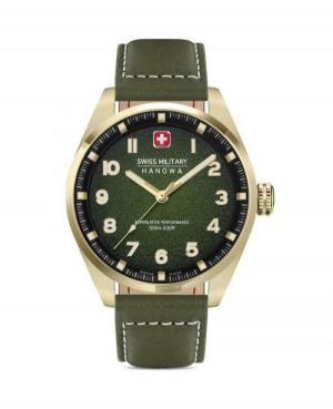 Men Classic Swiss Quartz Analog Watch SWISS MILITARY HANOWA SMWGA0001550 Green Dial 42mm
