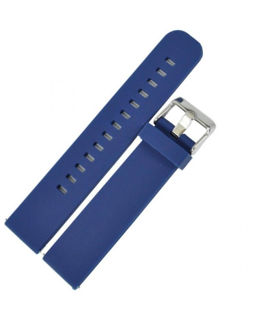 ACTIVE ACT.SL.JD009.05.22.W strap Silicone Blue 22 mm
