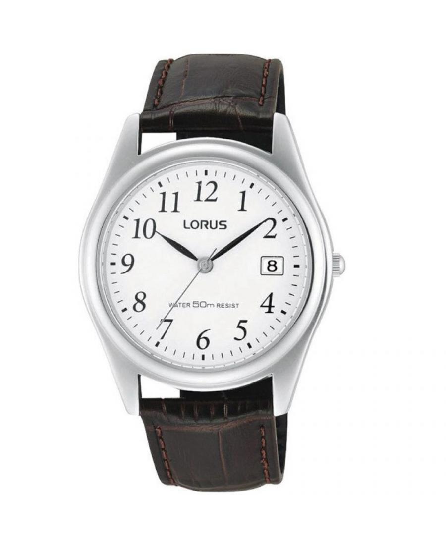 Mężczyźni klasyczny kwarcowy analogowe Zegarek LORUS RS965BX-9 Biały Dial 38mm