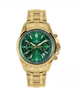 Men Classic Diver Quartz Watch Chronograph JACQUES LEMANS 1-2117P Green Dial 44mm