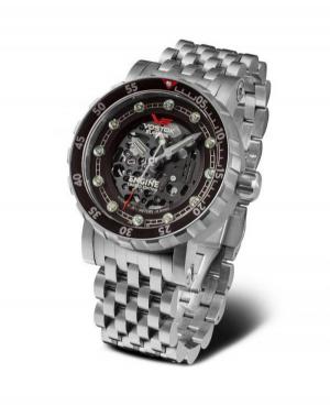 Mężczyźni Diver Luxury automatyczny analogowe Zegarek Szkielet VOSTOK EUROPE NH72-571A646Br Czarny Dial 46mm image 1
