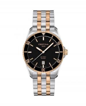 Men Classic Diver Luxury Swiss Quartz Analog Watch CERTINA C014.410.22.051.00 Black Dial 41mm