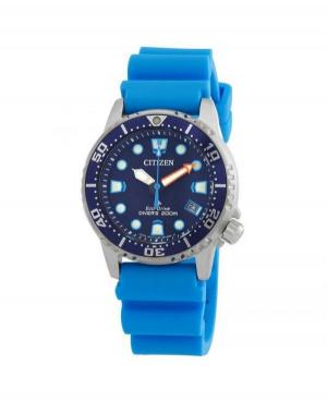 Women Classic Diver Japan Eco-Drive Analog Watch CITIZEN EO2028-06L Blue Dial 36.6mm