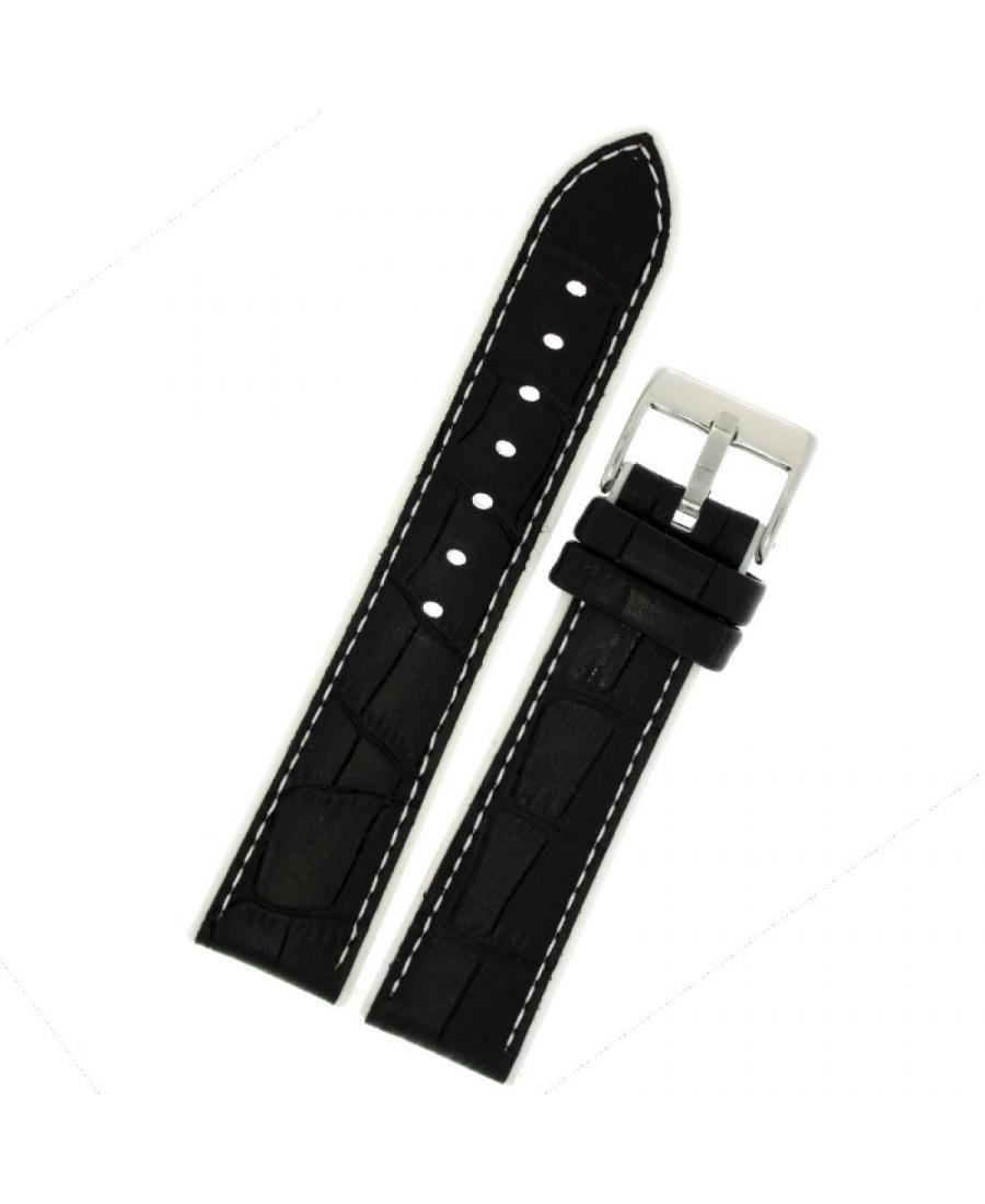 Watch Strap Diloy 420.58.24 Silicone White 24 mm