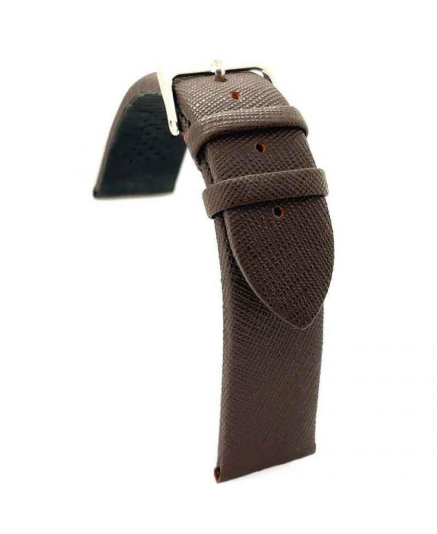Watch Strap Diloy 411.02.22 Brown 22 mm