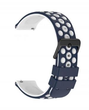 Watch Strap Diloy SBR43.05.20 Silicone White 20 mm image 1