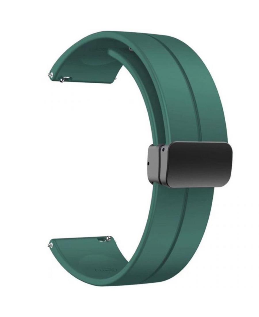 Watch Strap Diloy SBR45.27.20 Silicone Silikon Zielony 20 mm