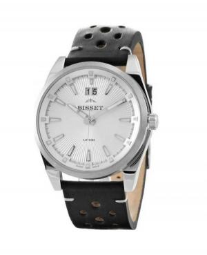 Мужские Швейцарские Классические Кварцевый Часы Bisset ZEGBIS079 Серебряного цвета Циферблат изображение 1
