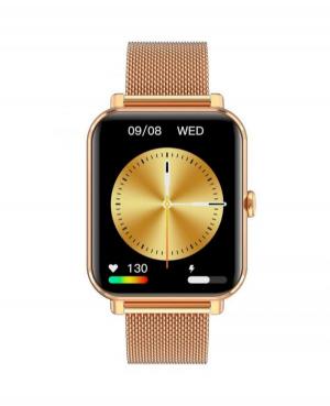 Men Fashion Sports Functional Smart watch Quartz Watch Garett GRC CLASSIC Gold Steel Black Dial