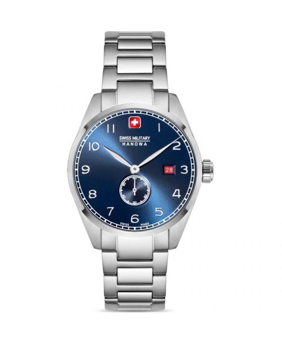 Mężczyźni klasyczny Szwajcar kwarcowy analogowe Zegarek SWISS MILITARY HANOWA SMWGH0000705 Niebieska Dial 42mm