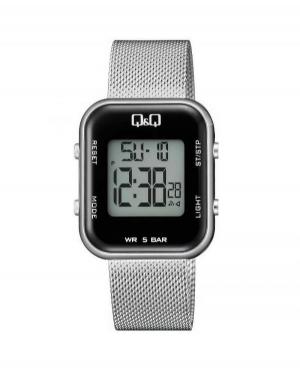 Women Japan Quartz Digital Watch Alarm Q&Q M207J010Y Black Dial 40mm