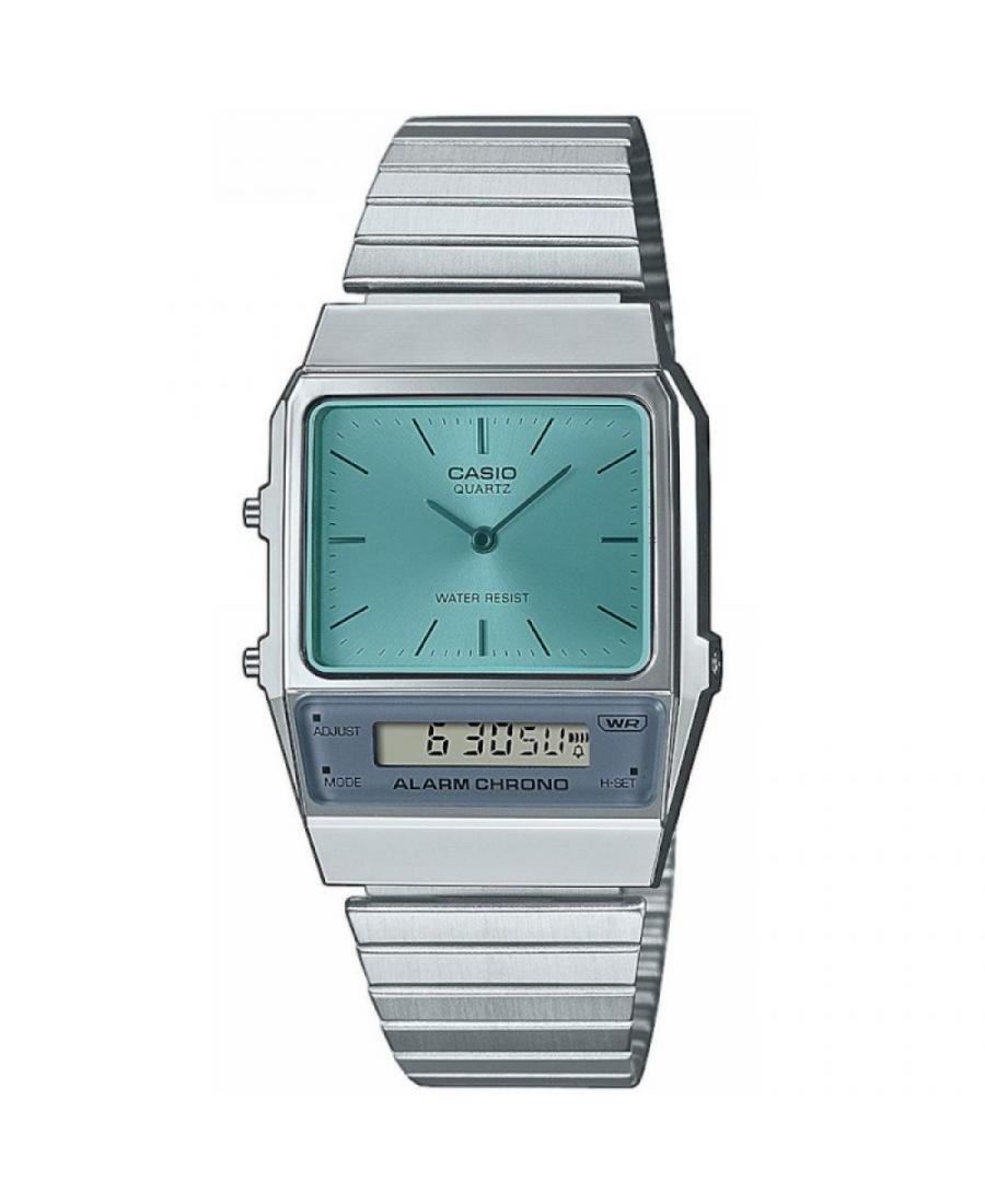 Men Japan Classic Functional Quartz Watch Casio AQ-800EC-2AEF Blue Dial
