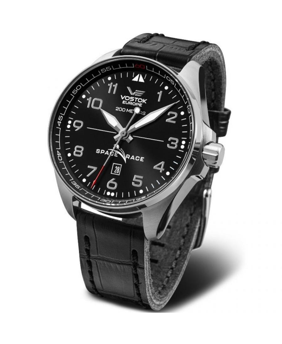 Мужские Diver Automatic Аналоговый Часы VOSTOK EUROPE YN55-325A662Le Черный Dial 47mm
