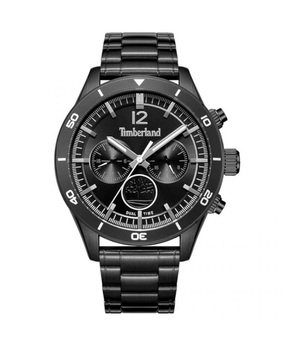 Men Classic Quartz Analog Watch TIMBERLAND TDWGK2230904 Black Dial 46mm