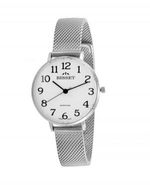 Kobiety klasyczny Szwajcar kwarcowy analogowe Zegarek BISSET ZEGBIS116 Biały Dial 33mm image 1
