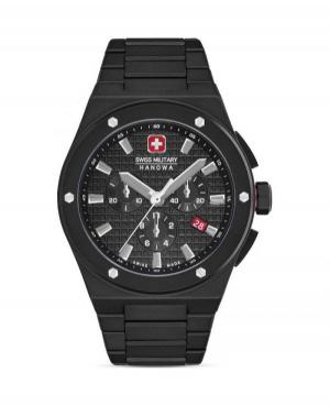 Мужские Классические Спортивные Luxury Швейцарские Кварцевый Аналоговый Часы Хронограф SWISS MILITARY HANOWA SMWGI0002280 Черный