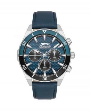 Men Classic Quartz Analog Watch SLAZENGER SL.9.2237.2.05 Blue Dial 45mm