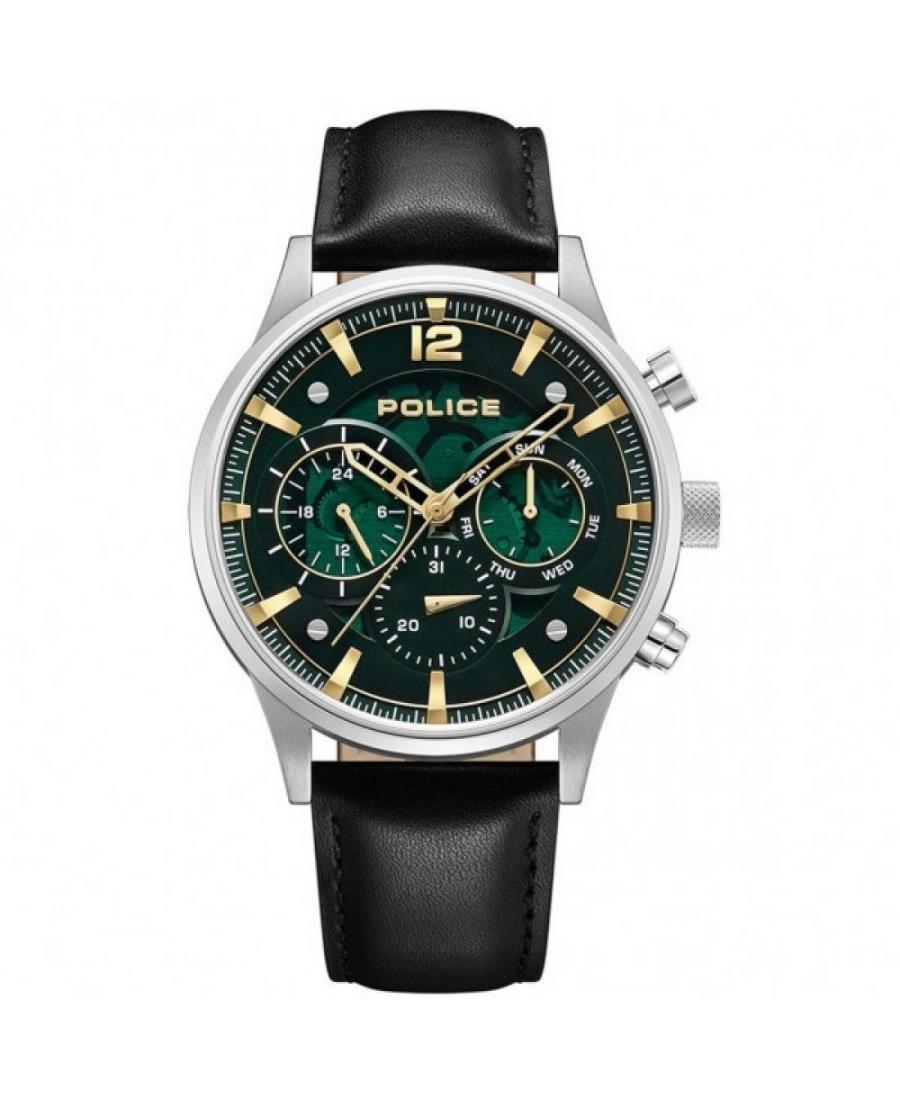 Mężczyźni klasyczny kwarcowy Zegarek Police PEWGF0040201 Zielony Wybierz