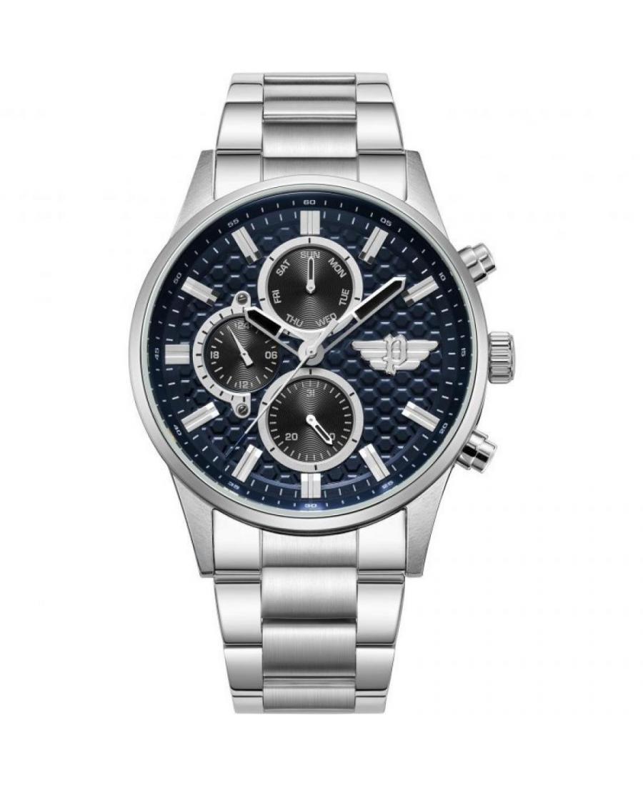 Mężczyźni klasyczny kwarcowy analogowe Zegarek POLICE PEWJK2229405 Niebieska Dial 45mm